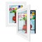 Americanflat 10x12.5 Kids Art Frame - 8.5x11 with Mat or 10x12.5 without Mat - Kids Artwork Frame - Magnetic Frame Closure - Shatter Resistant Glass - Hanging Hardware